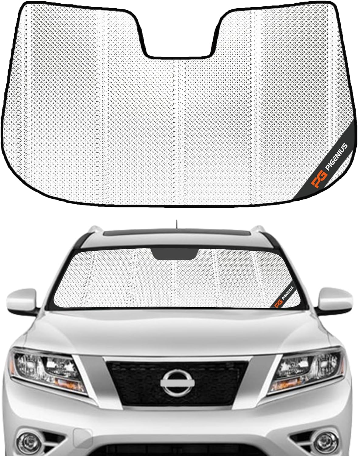 Windshield Sun Shade for Nissan Pathfinder 2013-2020 - BLAZBLOCK