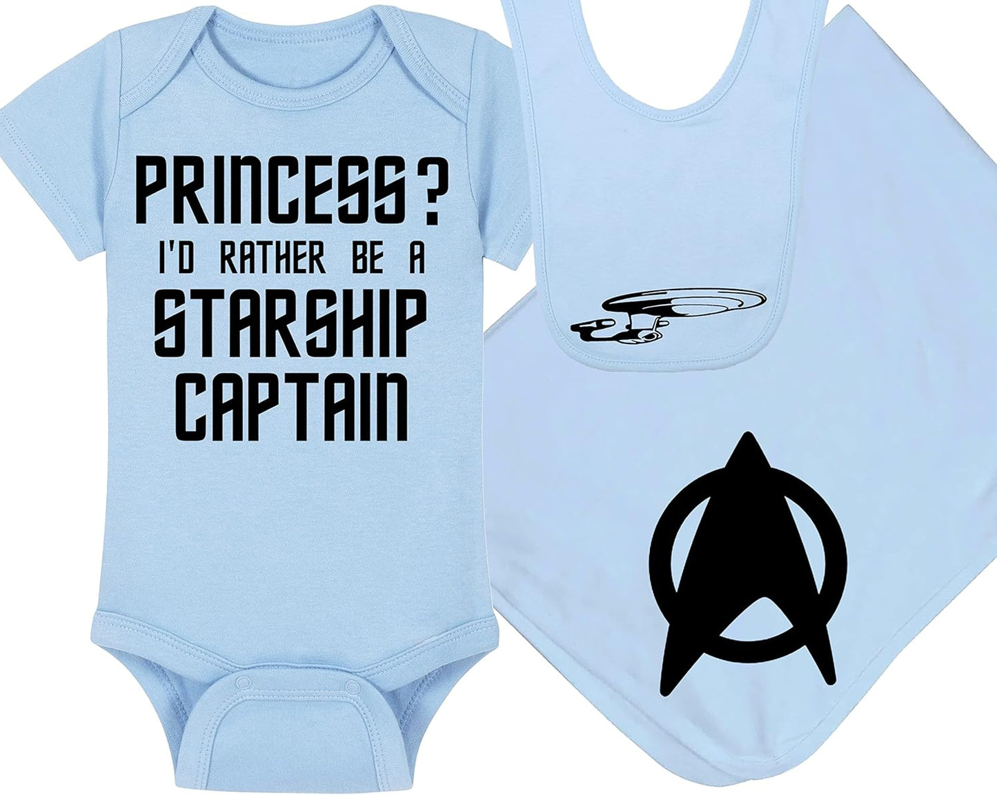Princess? I'd Rather Be A Starship Captain Baby Gift Set