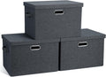 Large 17in 36 Quart Collapsible Stackable Storage Bins with Lids - 3