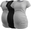 Smallshow Women's Maternity Side Ruched Tunic T-Shirt (Style R623)