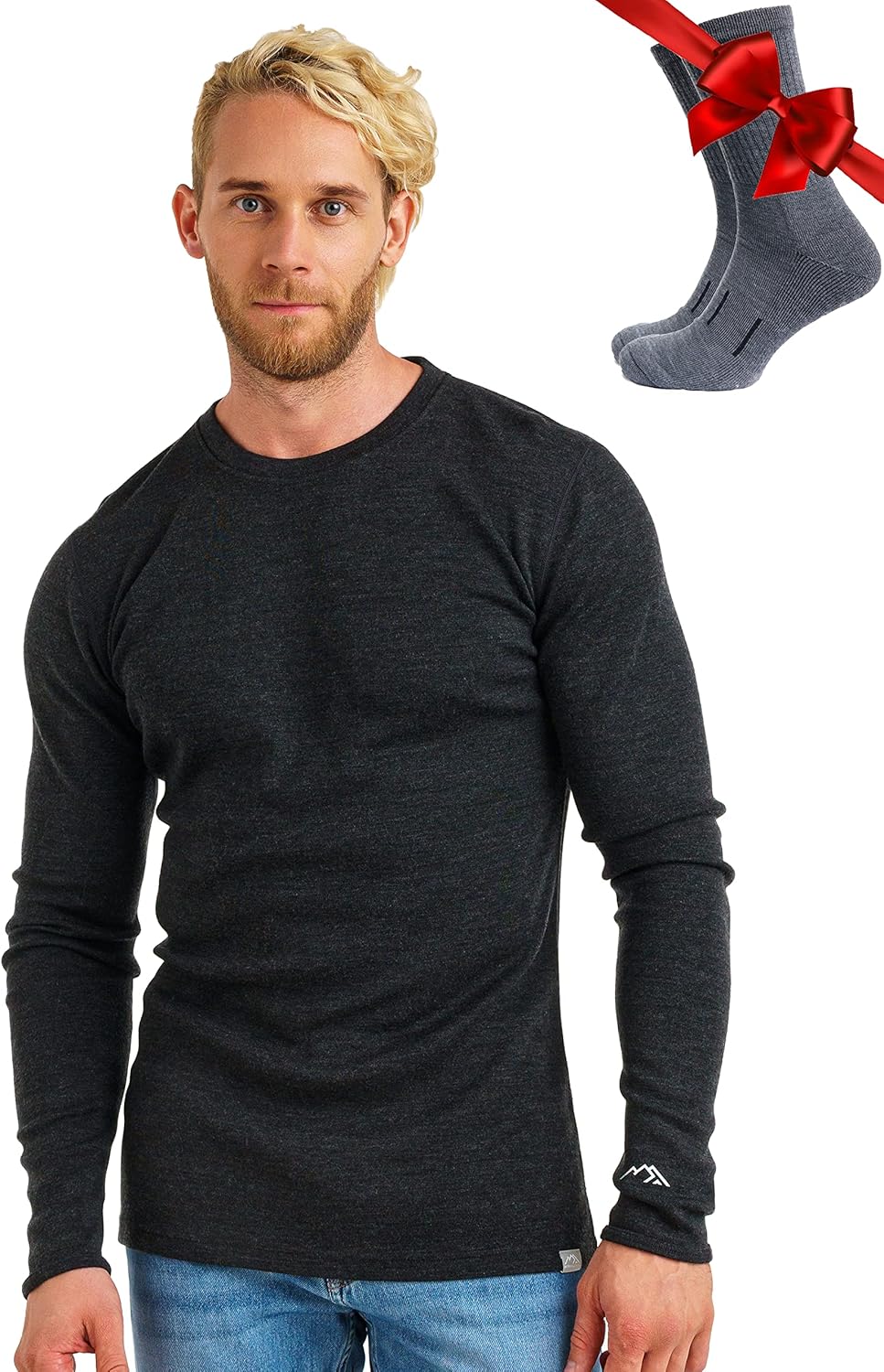 Merino Wool Base Layer for Men - Comfortable Thermal Shirts