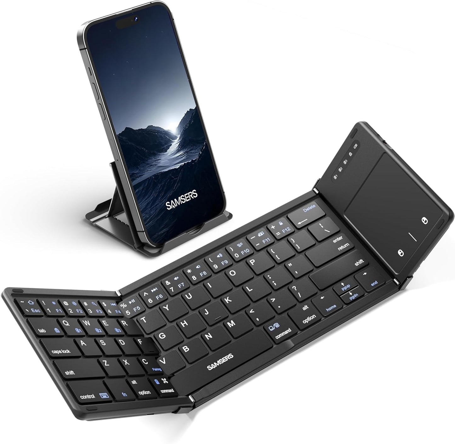 Samsers Foldable Bluetooth Keyboard: Multi-Device Support