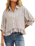 Chic Ruffled Summer Tops for Women - Dressy Casual Blouse