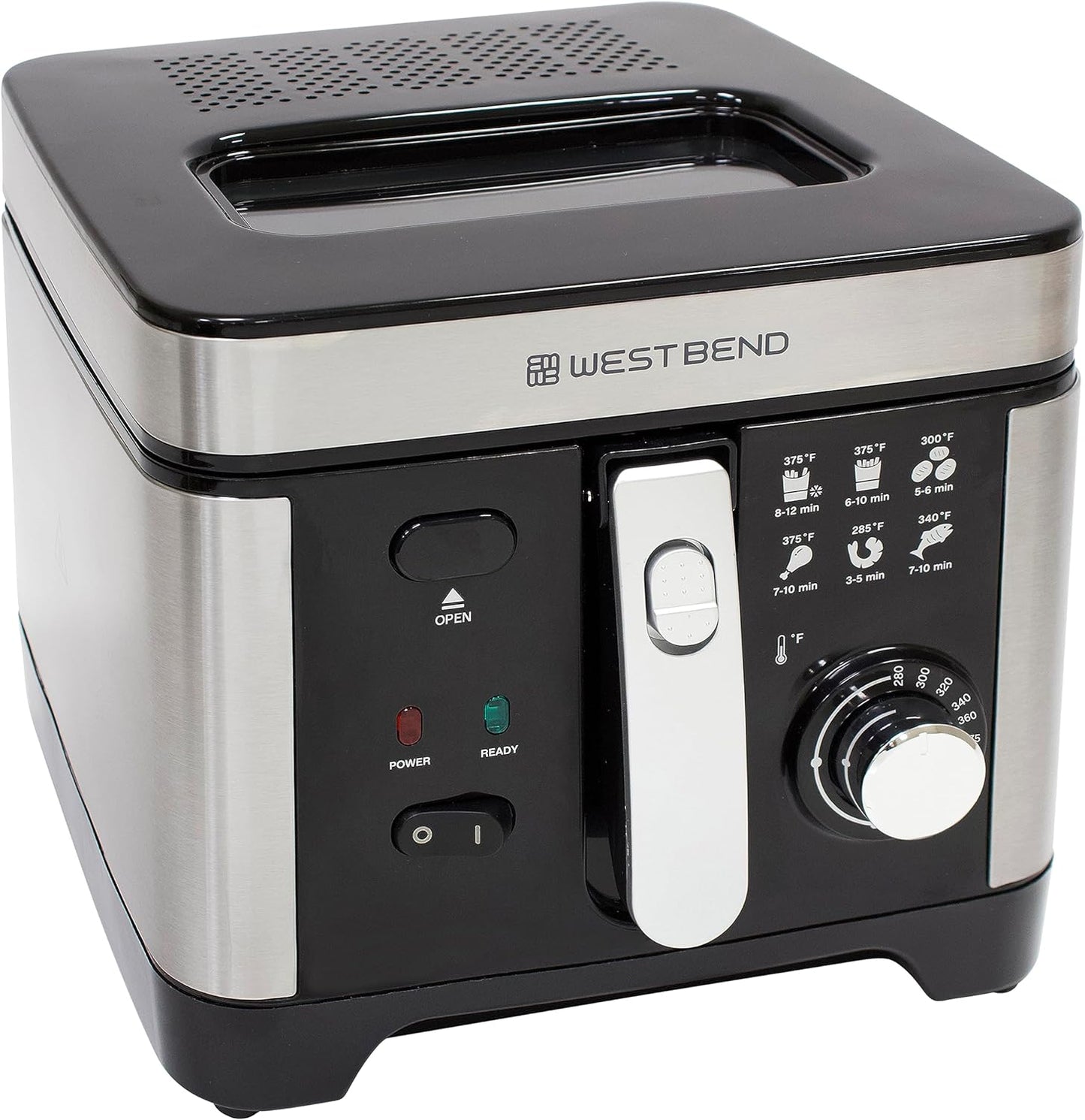 West Bend Deep Fryer with Adjustable Temperature Control and More