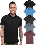 INTO THE AM Polo Shirts for Men Slim Fit Short Sleeve - Polished keeps