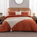Litanika Comforter California King Size Set Burnt Orange - Fluffy