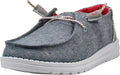 Hey Dude Women's Wendy Chambray Lace-Up Loafer - Comfortable Everyday