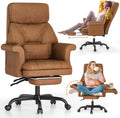 C39 Ergonomic Cross Legged Office Chair with Foot Rest - Wide Seat