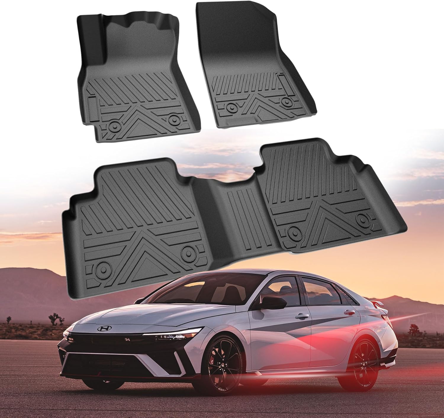 Custom Floor Mats for Hyundai Elantra 2021-2026 All Weather