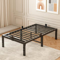 Heavy Duty Twin Bed Frame with Steel Slat Support for Comfort
