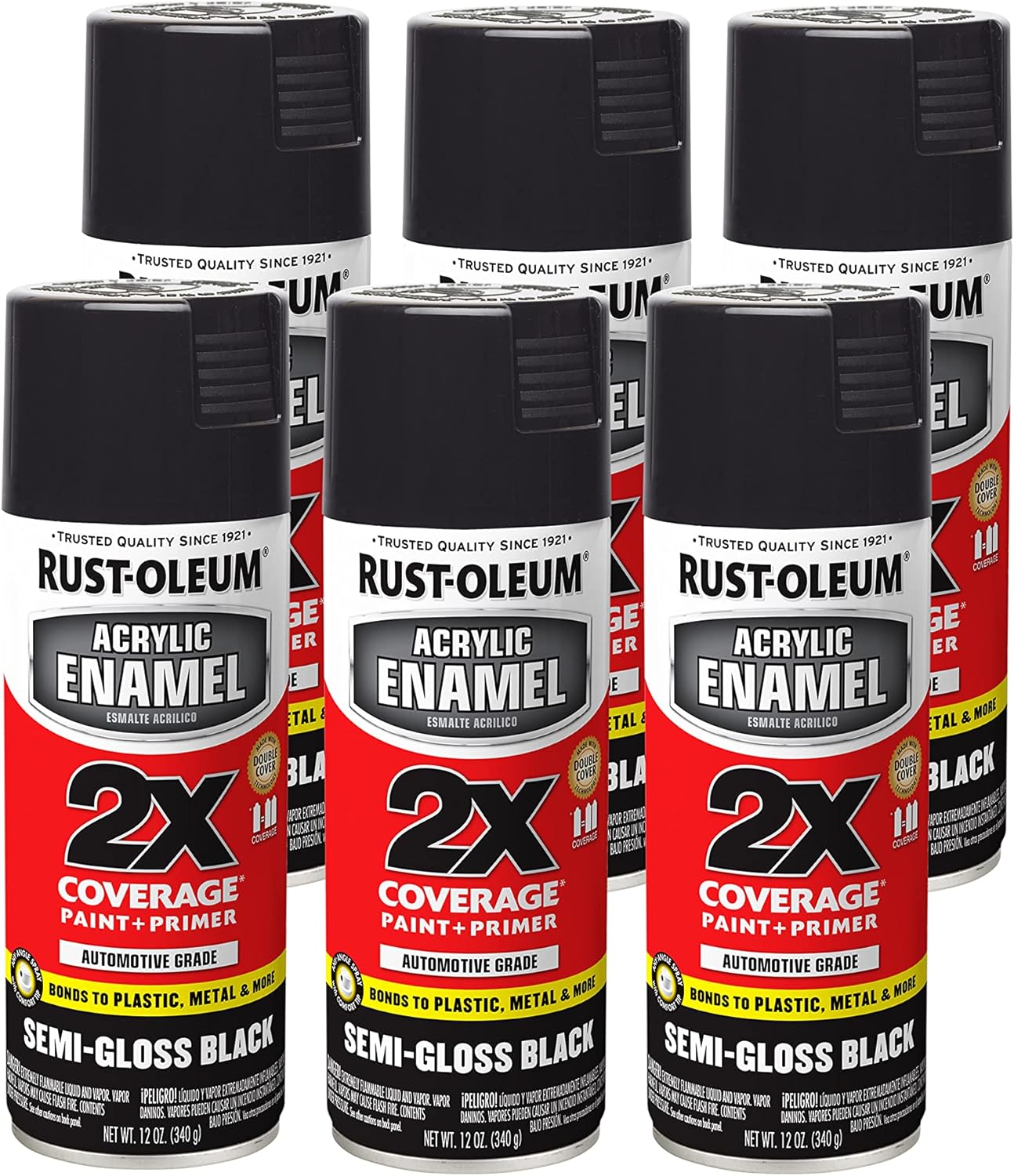 Rust-Oleum Acrylic Enamel 2X Spray Paint for Durable Finishes