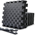 Gym Flooring Puzzle Exercise Mats 1/2in Thick Interlocking Tiles