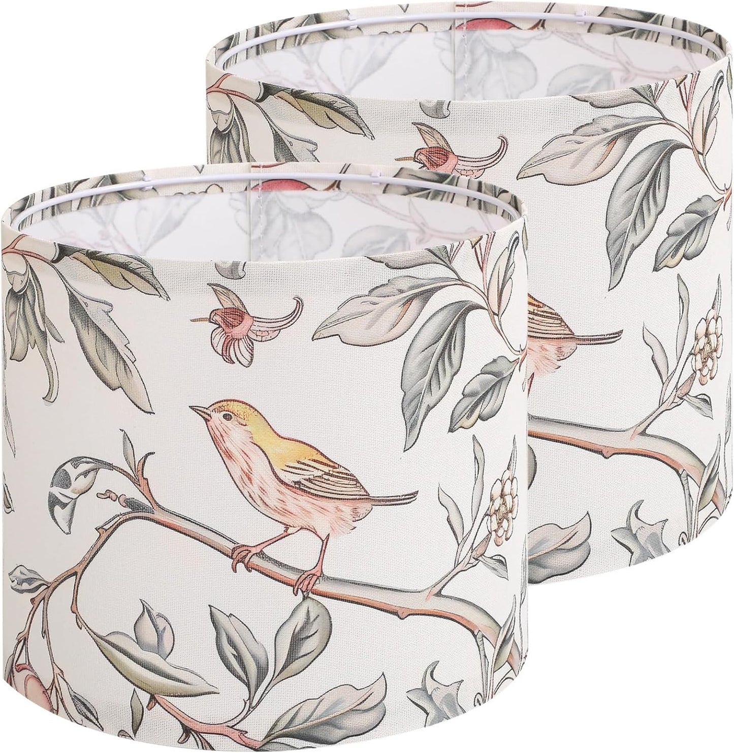 Fabric Lamp Shades Set of 2 for Modern Farmhouse Decor