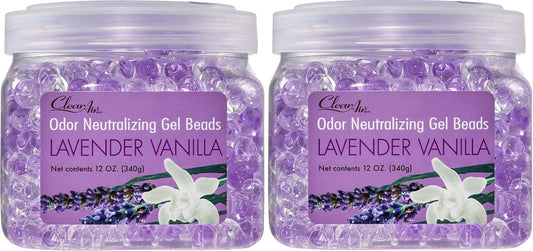 Odor-Free Spaces: Lavender Vanilla Gel Beads - 12 oz x 2