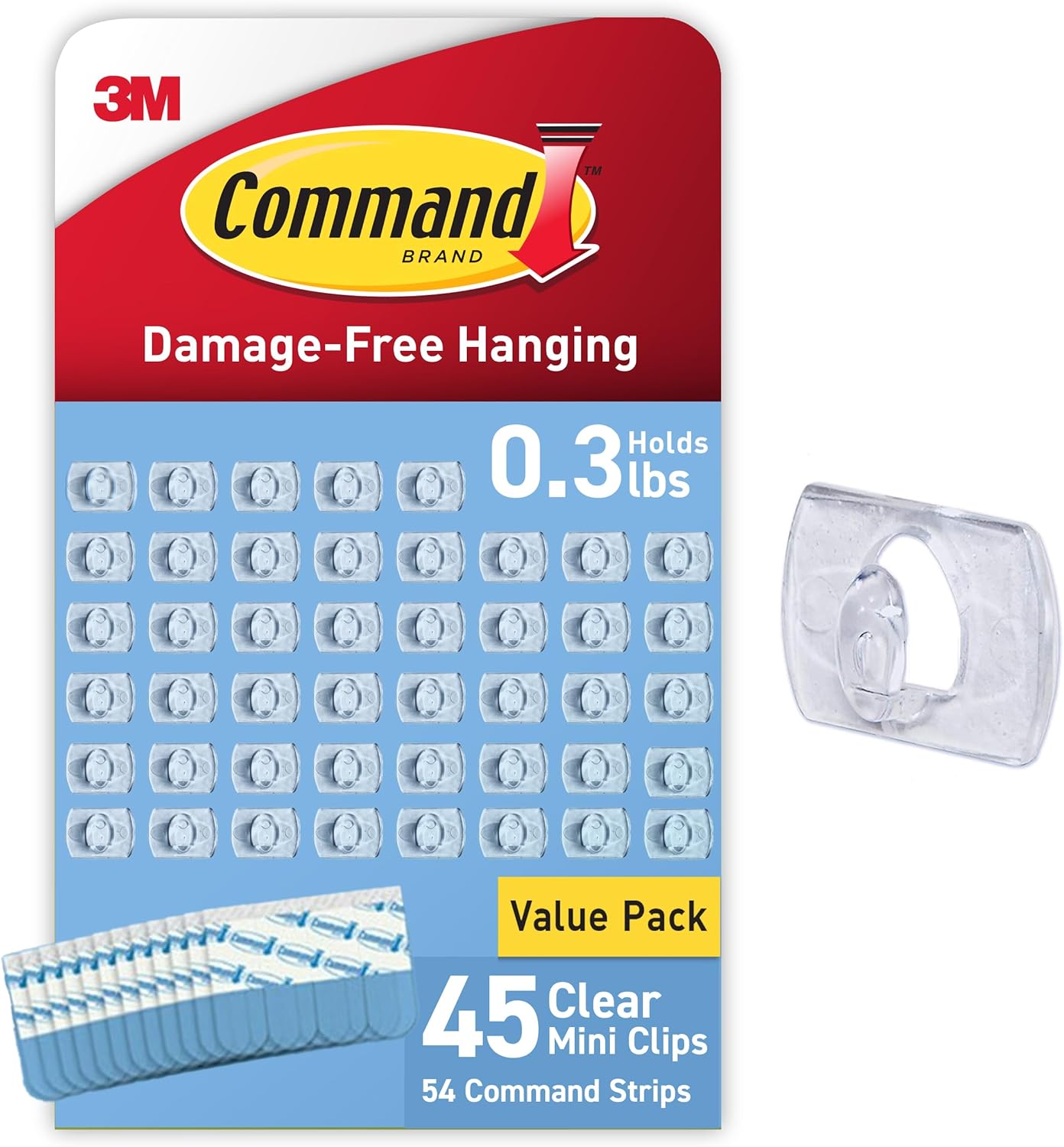 Damage-Free Christmas Light Clips by Command