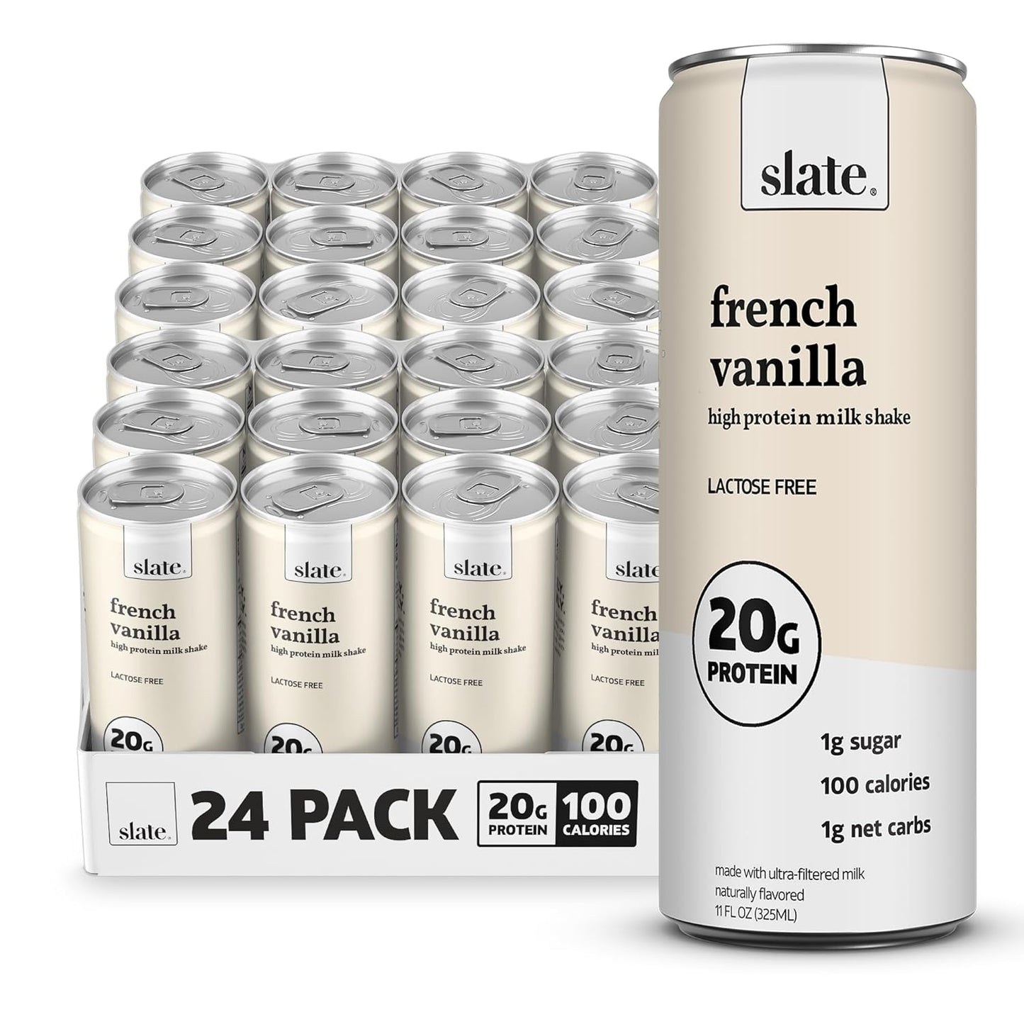High Protein Milk Shake - French Vanilla - Lactose Free Delight