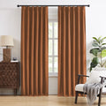 Pinch Pleat Blackout Curtains 96 in Terra Cotta Rust - Tailored Room