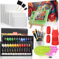 Colorful Acrylic Painting Kit for Kids with Easel and Supplies