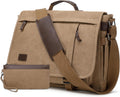 17.3 in Messenger Bag for Men - Retro Laptop Briefcase