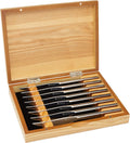 WUSTHOF 8-Piece Stainless Mignon Steak Knife Set - Elegant Gift Boxed