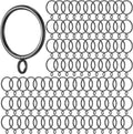 Maitys 100 Black Curtain Rings: Effortlessly Hang Your Curtains