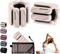 Ankle Weights Set of 2 (1 lb/2 lb Each) - Adjustable Wrist & Leg