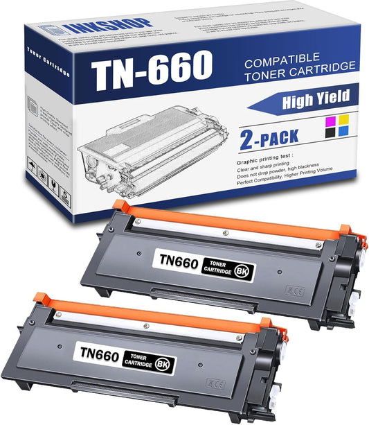 High Yield TN660 Toner Cartridge Replacement for Brother Printers