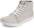 WHITIN Women's Wide High-Top Canvas Barefoot Sneakers - Comfortable up