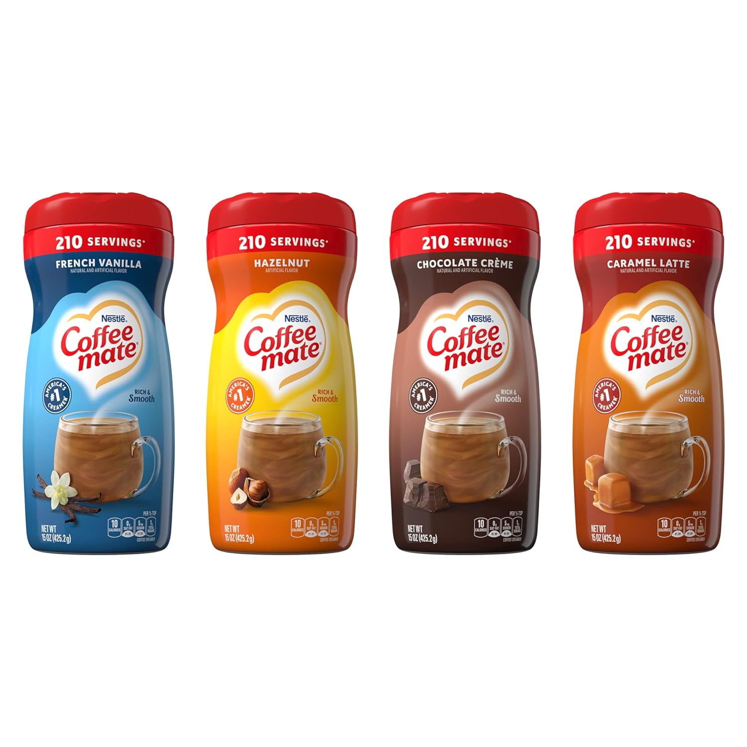 Nestle Coffee mate 4 Pack Variety: Indulgent Flavors
