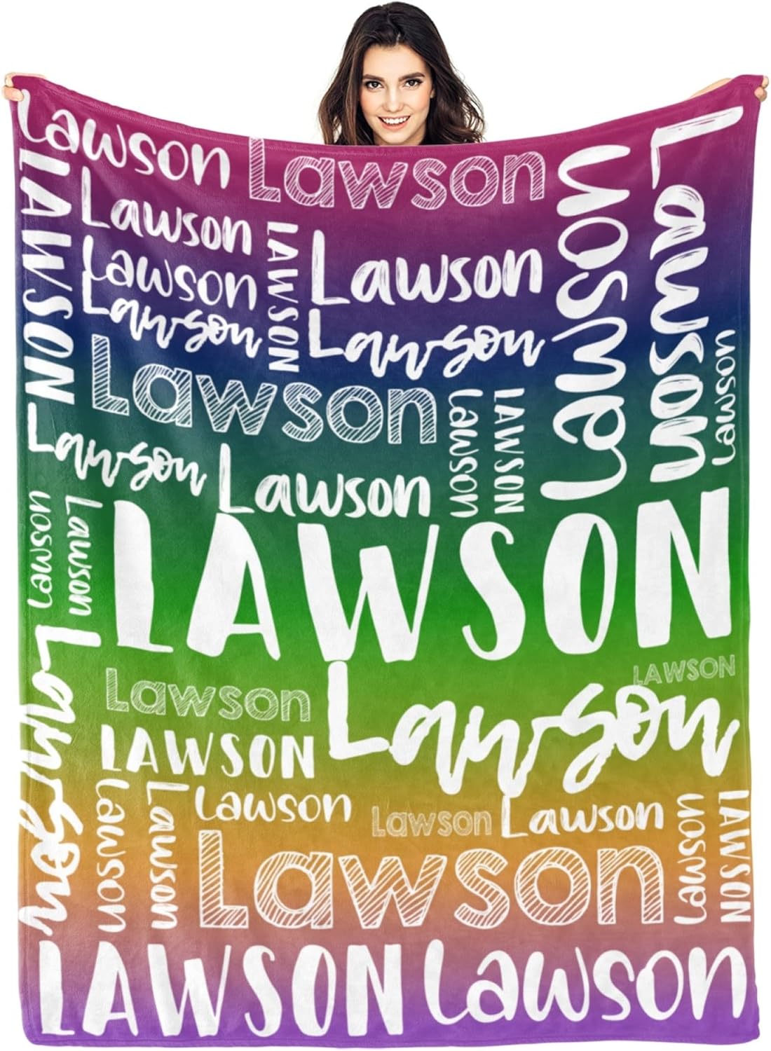 Personalized Blankets with Name for Kids and Adults by Dr.TOUGH