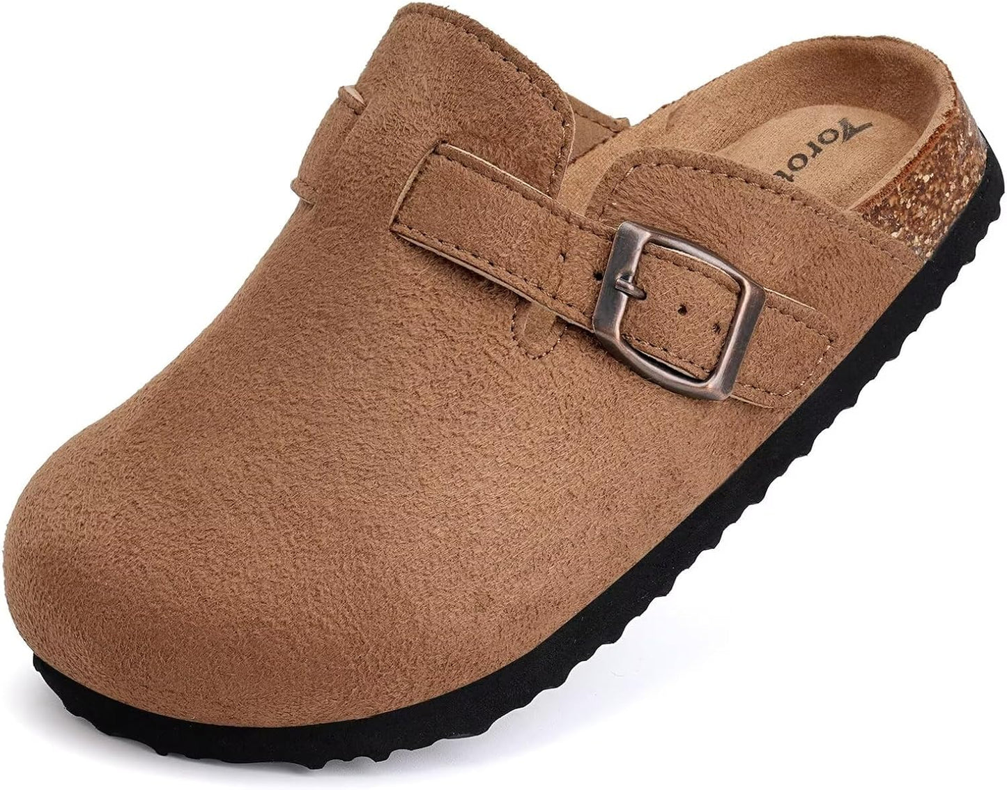 Torotto Kids Suede Clogs with Arch Support for Comfort and Style