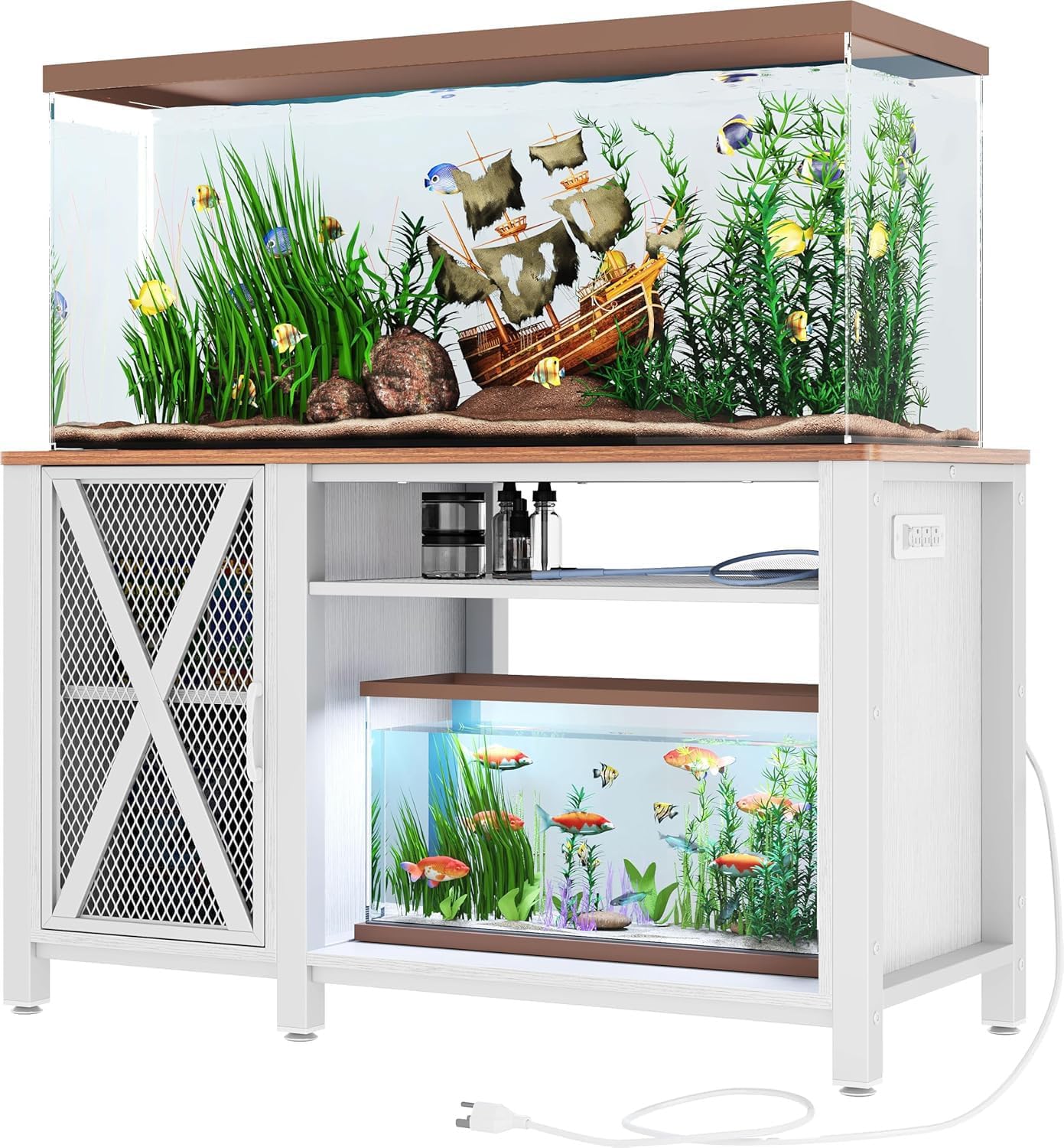 DWVO Heavy Duty Metal Aquarium Stand for 55-75 Gallon Tanks