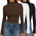Ekouaer Mock Turtleneck Tops 3-Pack - Slim Fit Thermal Basics