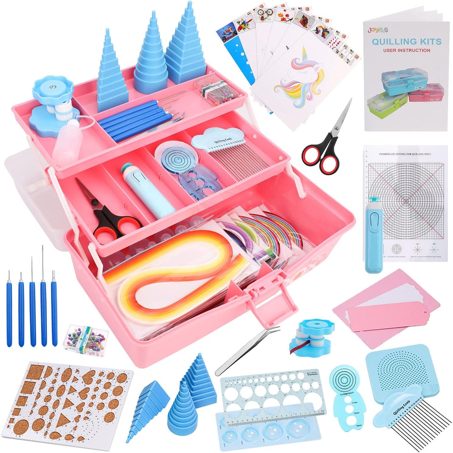 JoyPlus Quilling Kits for Beginners with 24 Tools & Manual