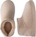 Wishcotton Womens Cozy Short Bootie Slippers - Warm Hard Bottom