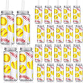 Softball Plastic Cups 24 Pack 14.2 oz with Lid and Straw - Reusable