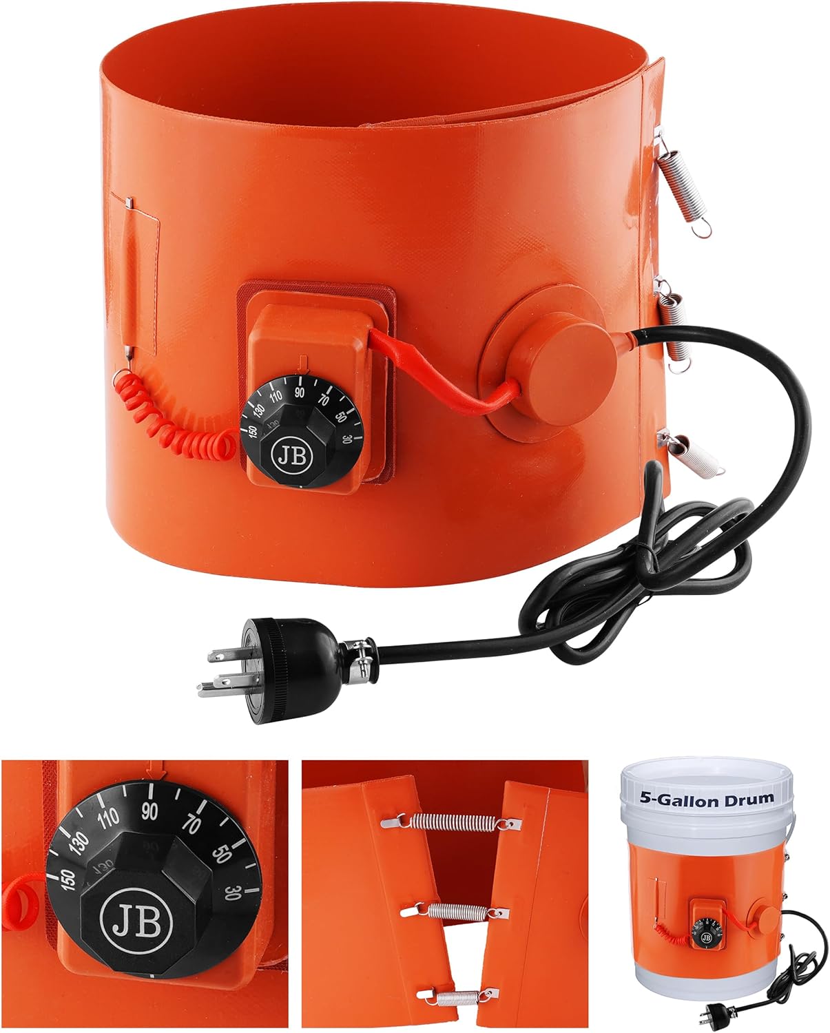 5 Gallon Drum Heater with Temperature Controller for Versatile Use