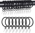 44 Pack Curtain Rings with Eyelets 1.75 in ID - Heavy Duty Drapery