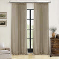 Pleated Linen Curtains 90 in Long Pinch Pleat - Privacy & Shape