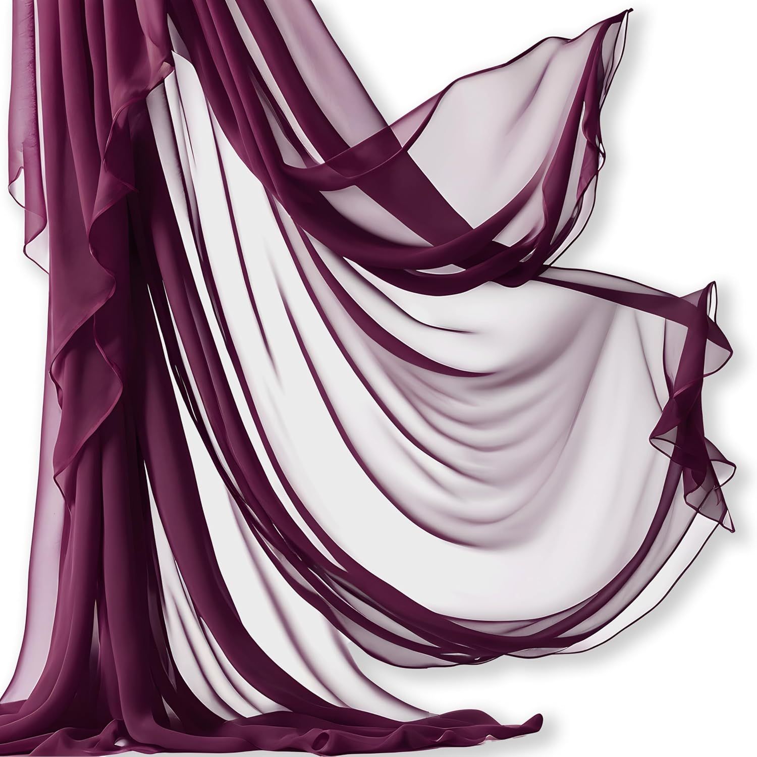 Elegant Chiffon Fabric for Wedding Decoration and Events