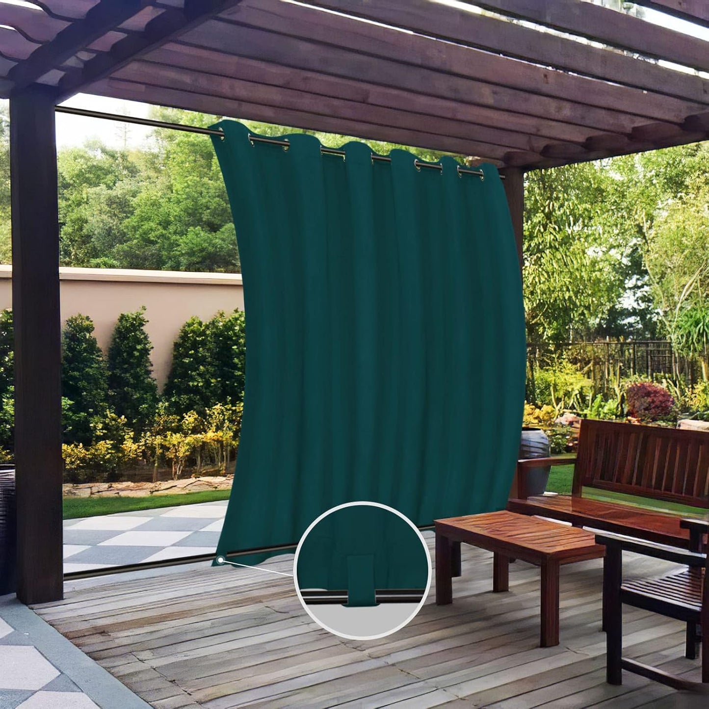 Easy-Going Outdoor Curtains for Privacy and Weather Protection