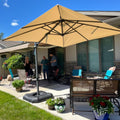 PURPLE LEAF 8 Feet Patio Umbrella for Garden Deck Pool Area