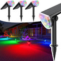 JSOT 600 Lumen Halloween Solar Spot Lights - 7 Color Changing Outdoor