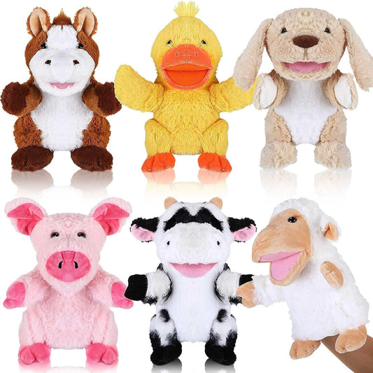 Liliful 6 Pieces Animal Hand Puppets for Kids Fun and Learning