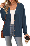 Womens Wool Blend Lightweight Fall Business Cardigan - Soft, Stretchy