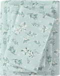 Great Bay Home Flannel Sheet Set Full Size - Cozy Winter Floral