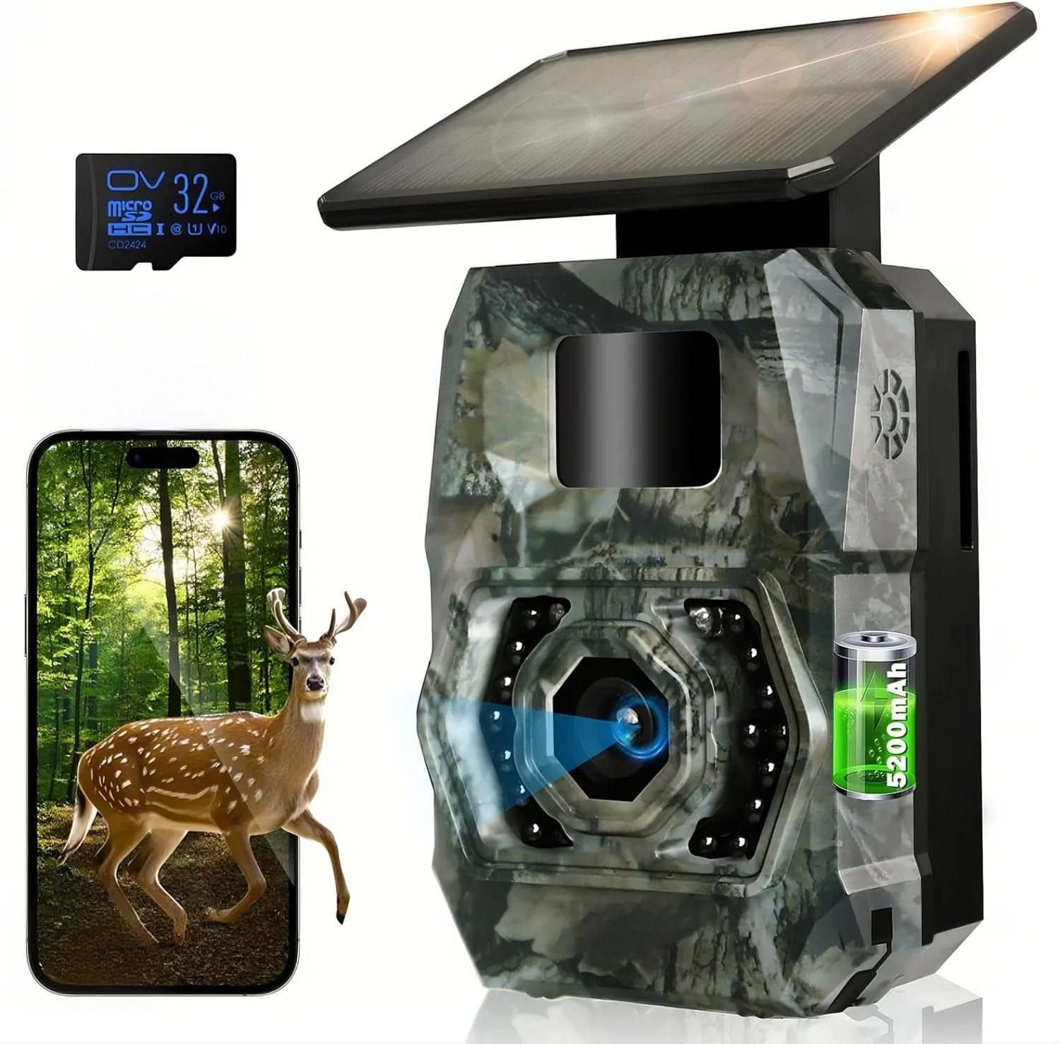 MAXDONE Solar Trail Camera: Instant Motion Capture