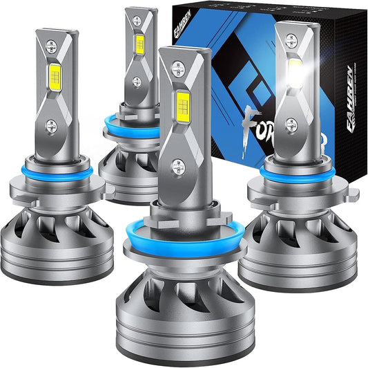 FAHREN H11 9005 Light Bulbs Combo - Super Bright 6500K