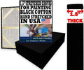 Black Canvases for Painting 20x40 5PK - Triple Primed Cotton Canvas
