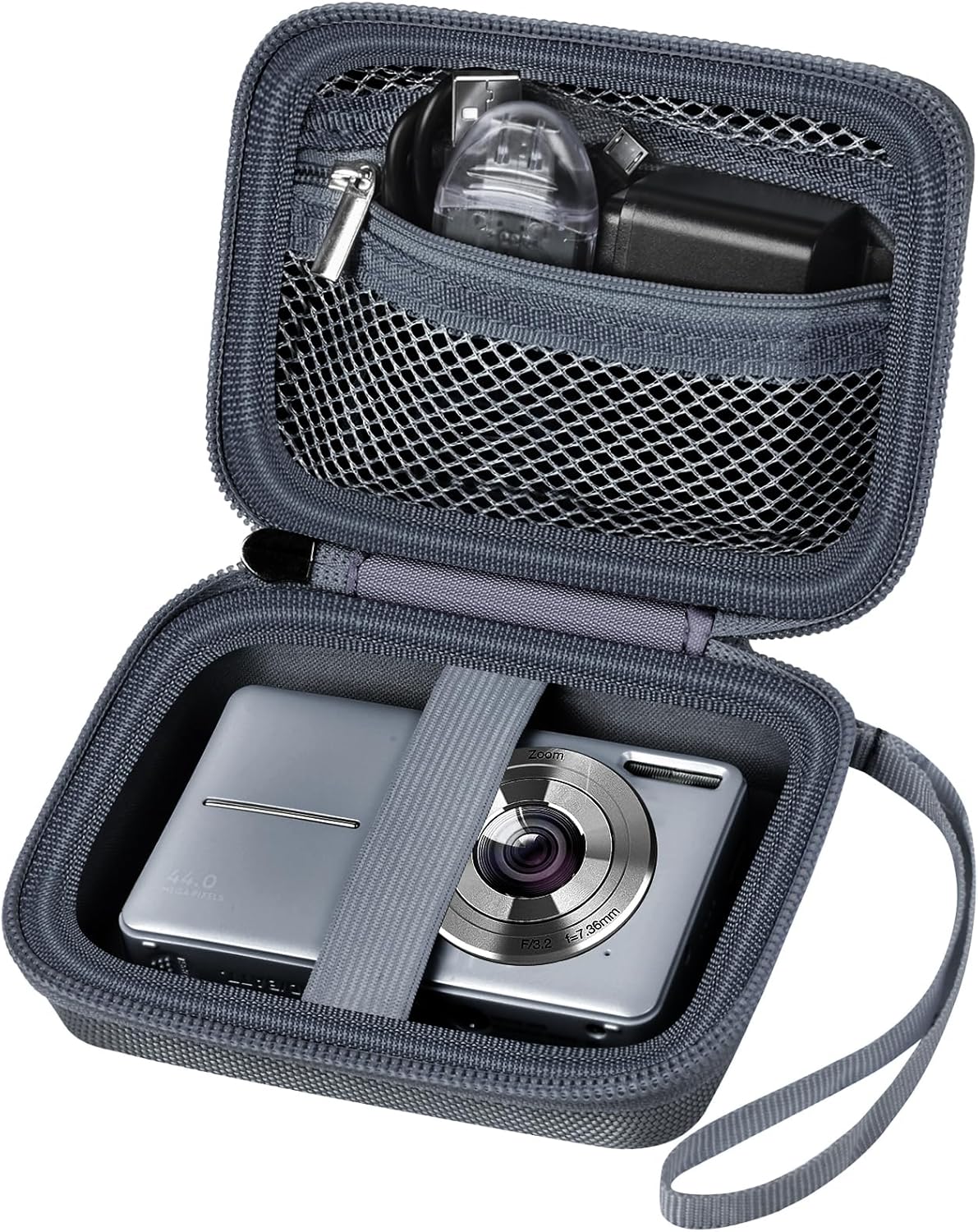 Compact Grey Camera Case for VAHOIALD/KODAK PIXPRO - Organize in Style!